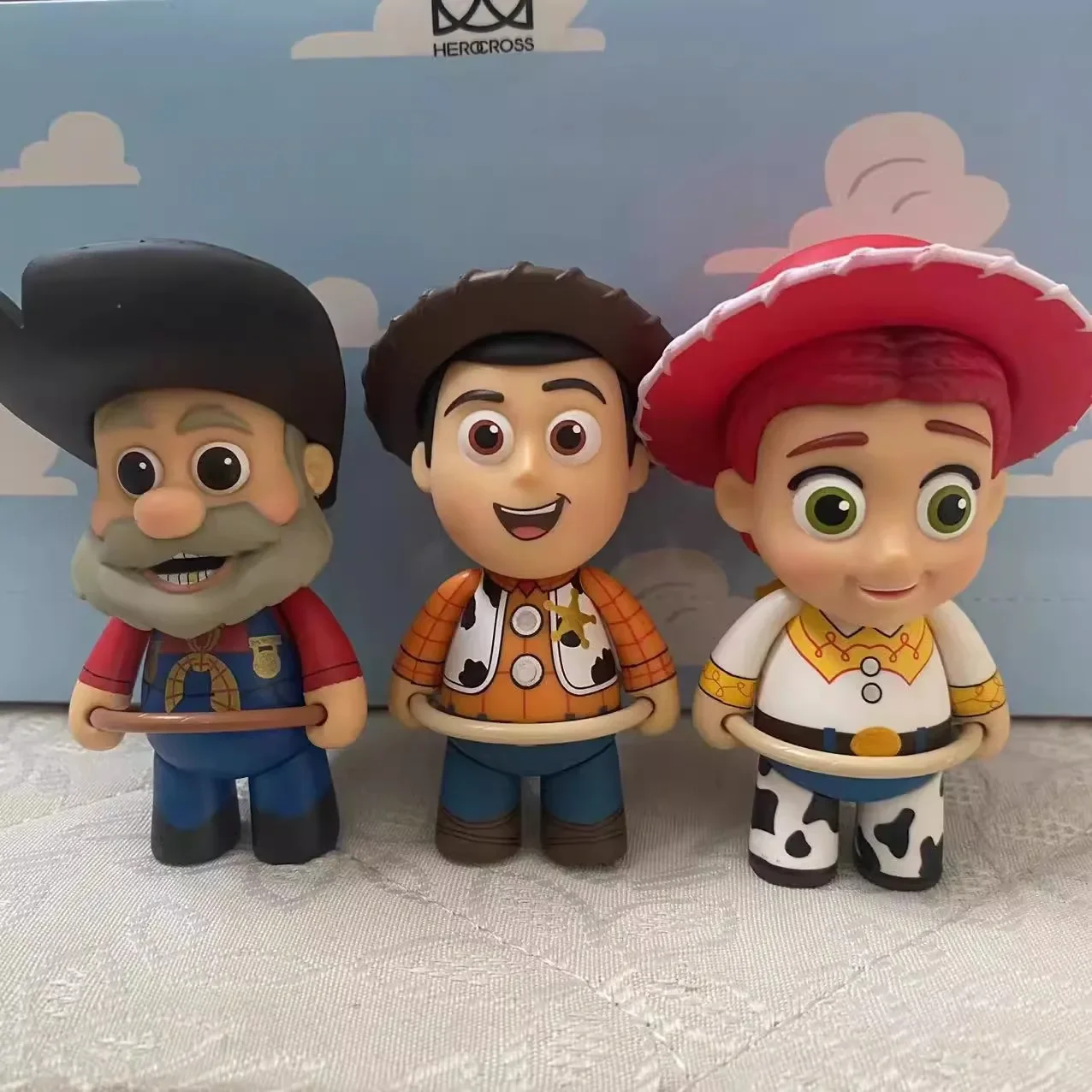 Herocross Action Figure Toy Story Andy Davis Sid Bonnie Bo Peep Zury Chuckles Big Baby Small Model Toys