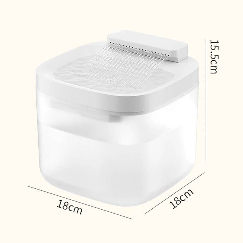 Pet Water Fountain 3L Auto Circulation 3pcs Filter Chips Ideal for Cats & Dogs