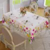 Spring Waterproof Floral Pattern Tablecloth  Kitchen Dining Table Decor Washable Table Cover Outdoor Picnic Party Wedding Decor 1