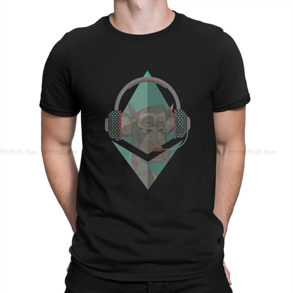 Crypto Coin Tshirt Ethereum Ape Classic Poliestere T Shirt Homme Men Tee Shirt Ofertas Grande Vendita