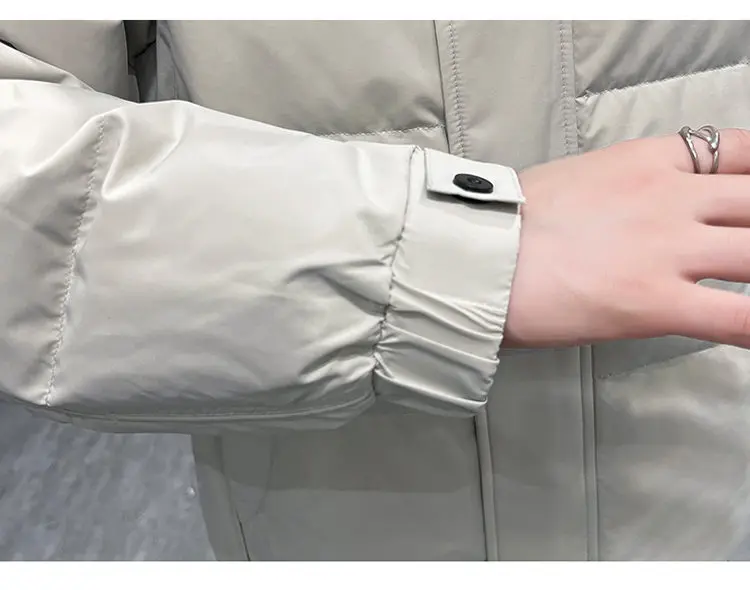 Einfarbige Herren-Entendaunenjacken mit Kapuze, 2025, Winter, winddicht, warm, Top, Puffermäntel, Oberbekleidung, verdickte, gepolsterte Parkas-Kleidung – Detail 20