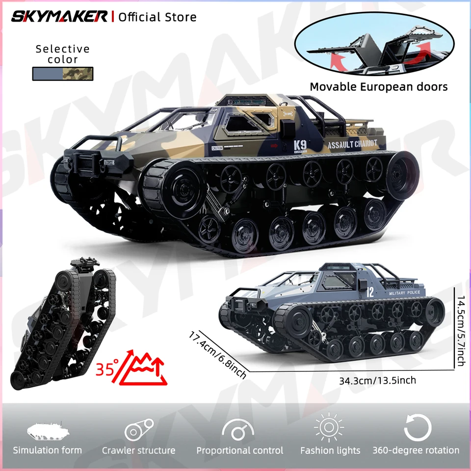 JJRC C8812 Max Tracked Tank Model Remote Control Off-Road Vehicle