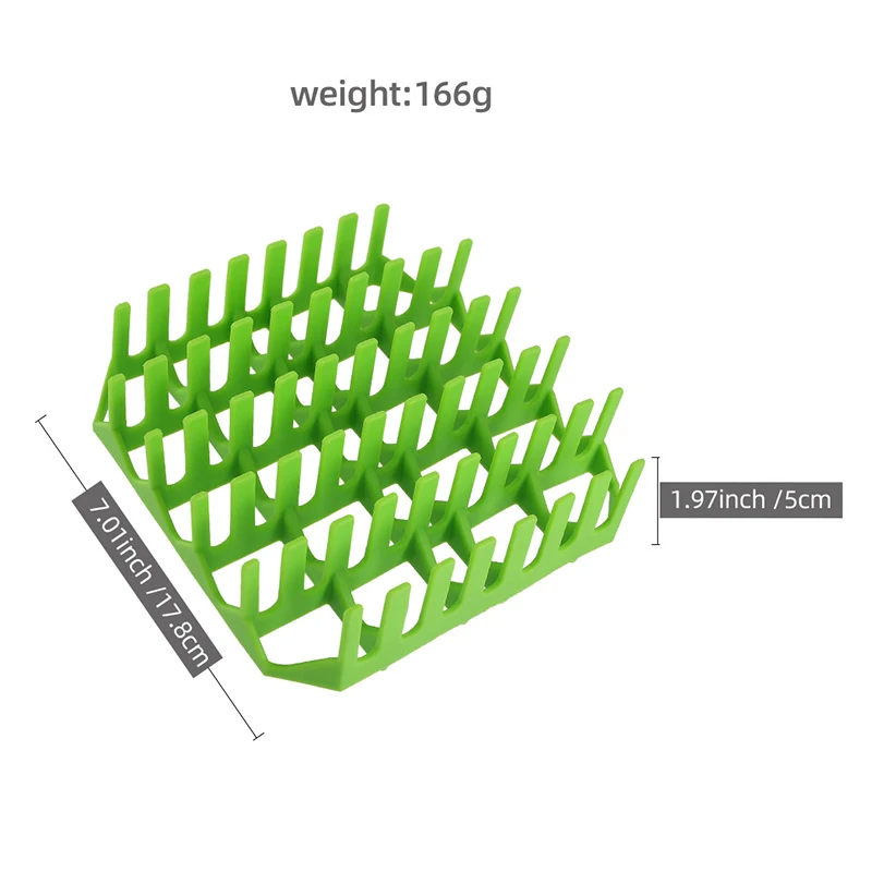 1 Pcs Silicone Air Fryer Tray Frying Cage Mold Basket Pot Reusable Hot Dog Bacon Cake Rack Home Party Baking Accessories
