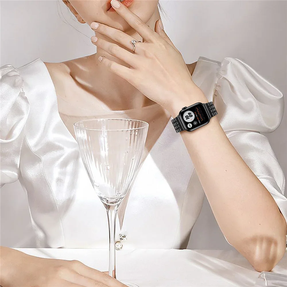 Elegant Stainless Steel Watch Strap Bracelet