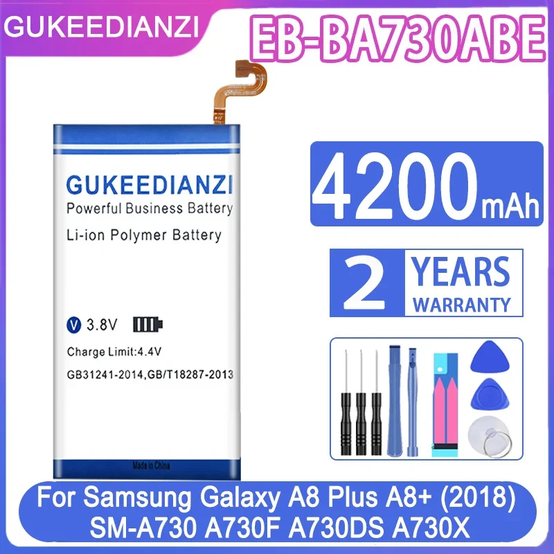 

Сменный аккумулятор для телефона 4200 мА/ч Фрези для Samsung Galaxy A8 PLUS 2018 A730 A730F батареи + Инструменты