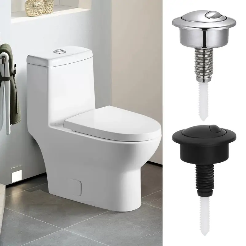 Double Flush Toilet Cistern Button ABS Toilet Push Button Replacement Accessories Flush Tank For Most Bathroom Toilets