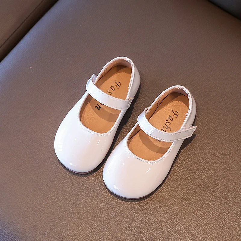 Children's Baby Small Leather Shoes Red Soft Boys Girls Shoes Four Seasons Models Black Fashion Hundred Kids Baby leather shoes kids shoes