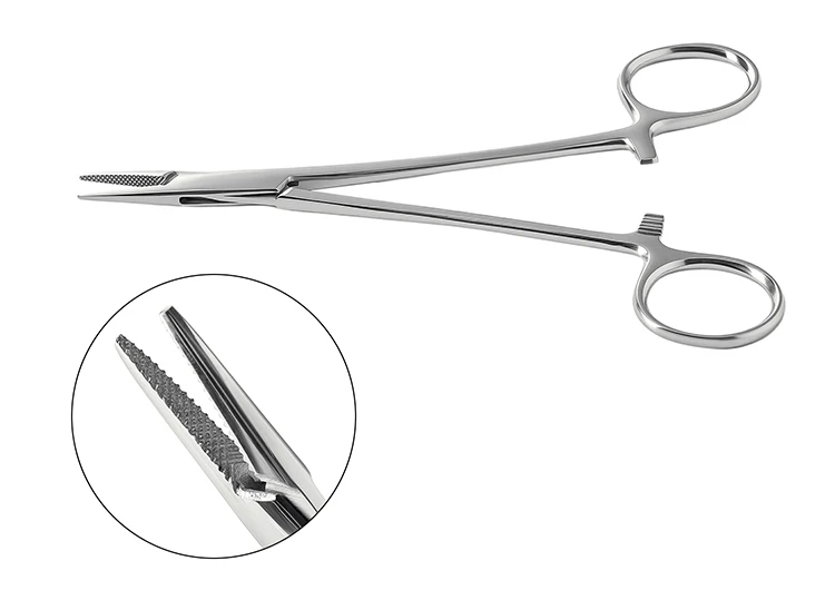 AZDENT Dental Nadelhalter Chirurgische Zange Edelstahl Wiederverwendbare Autoklav Sterilisation Zahnmedizin Zange Werkzeuge Instrument – Detail 5