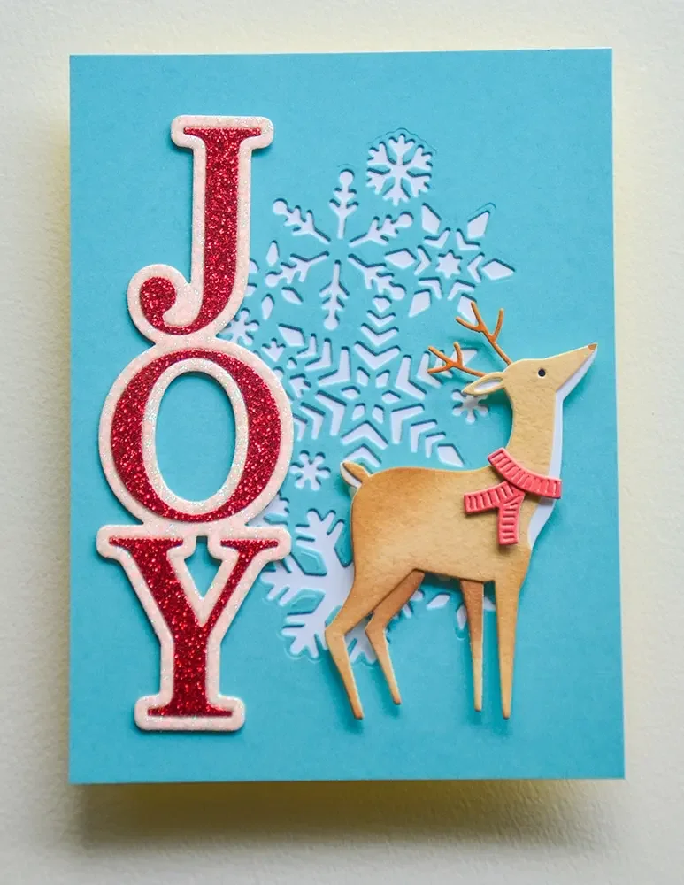 Fustella Acciaio Cervo Natalizio – Stencil Per Scrapbooking, Biglietti E Goffratura Fai-da-Te