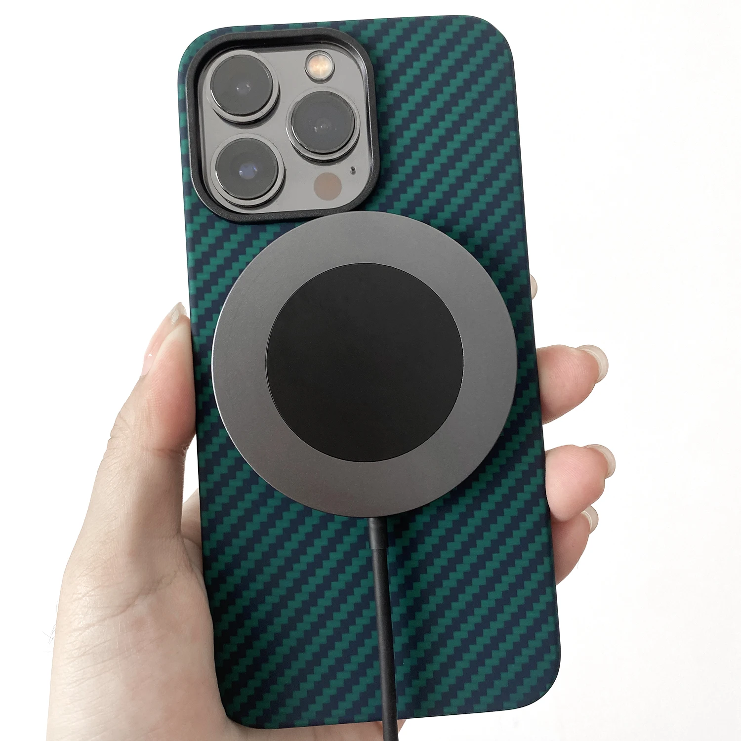 Real Pure Magnetic Carbon Fiber Case For iPhone 13 Pro Max Case Aramid Fiber Ultra Thin Phone Cover  For Magsafe clear iphone 11 Pro Max case