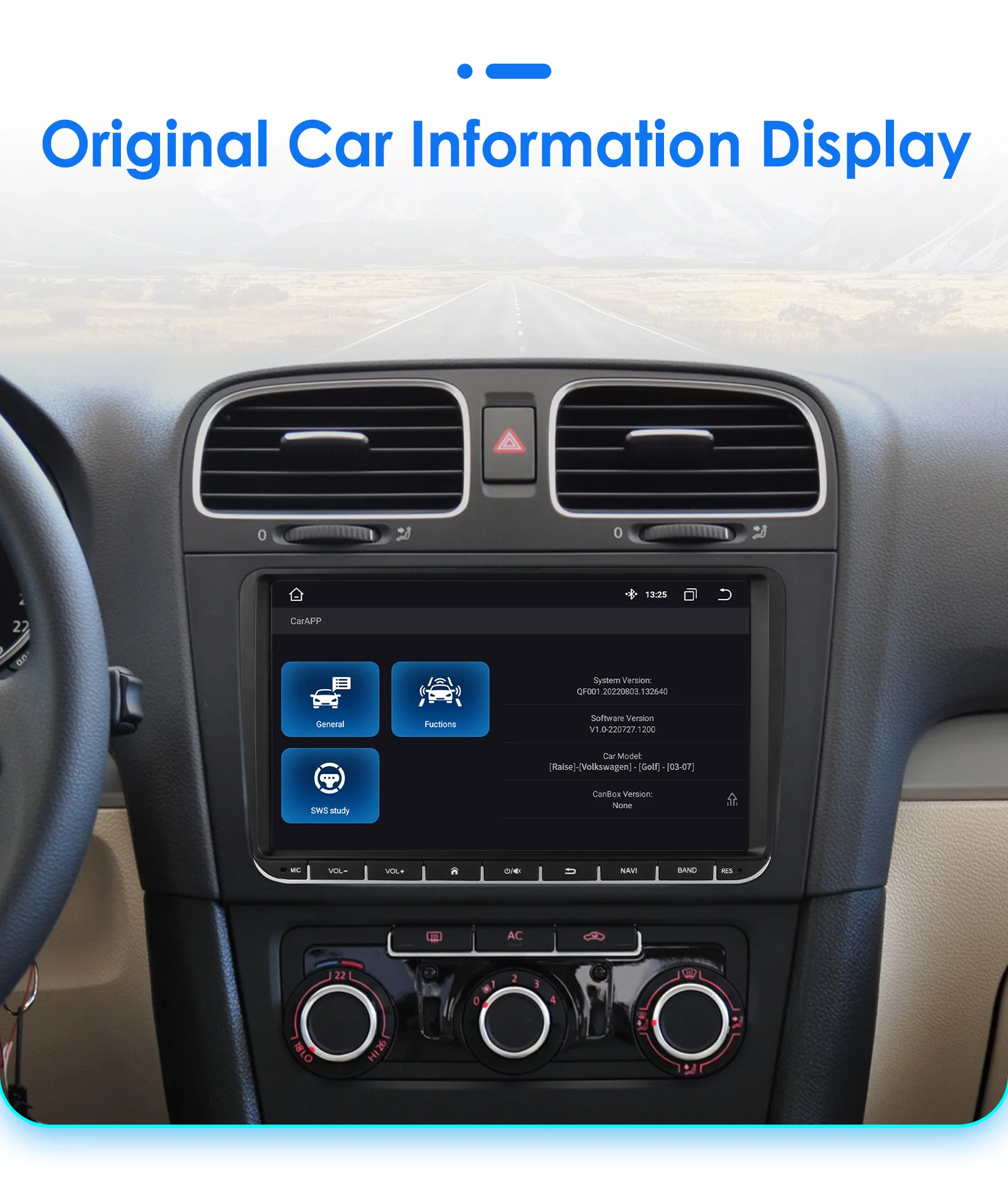 Autoradio Android 14 für VW Volkswagen Golf Polo Skoda Rapid Octavia Passat b6 Tiguan Carplay GPS Auto Multimedia Player Carplay – Detail 36