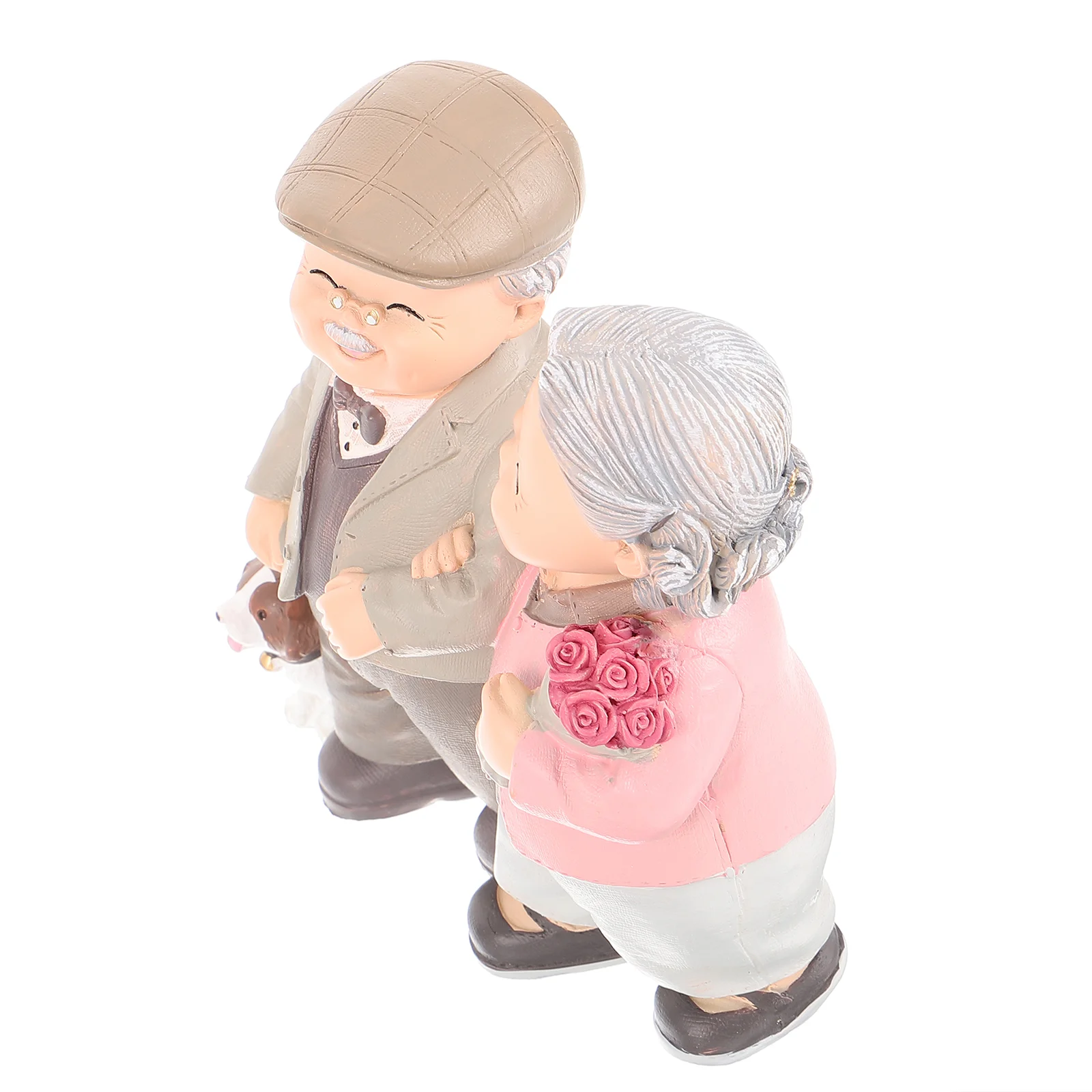 

Wedding Topper Old Man Granny Ornaments Multi-color Decoration Caring Resin Figurine Adornment Eye-catching Lovers