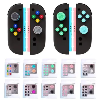Colorful Silicone Button Cap For Switch 2 Button Grips Caps Joystick Cap+button Sticker Set Game Console Accessories 2