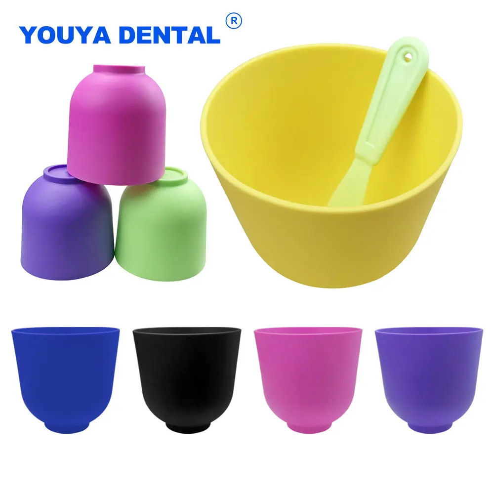 

Large Mixing Bowl Dental Silicone Flexible Mixing Cup Dentistry Alginate Plaster Spatula for Mixing Knife Oral Hygiene