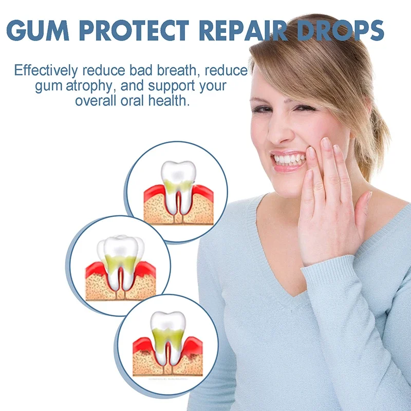 Gingival Care Drops Relieve Oral Cleaning Whitening Rapid Repair Essence Allergic Caries Alleviate Damage Professional Nursing gum repair drops teeth whitening essence teeth whitening product teeth health product
