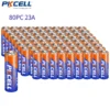 PKCELL 80PCS 12V Alkaline Battery Ultra 23A Batteries Long Lasting 12 Volt A23 Battery for Doorbells and Power Remote 1