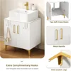24 Inch Bathroom Vanity with Countertop Sink Combination, Modern Bathroom Storage Vanity Cabinet Set 5
