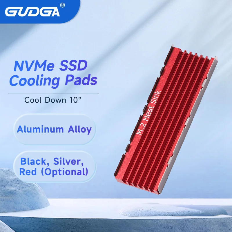 M.2 2280 nvme ssd radiador dissipador de calor almofadas de refrigeração dissipador de calor dissipação de alumínio com almofada térmica para m2 2280 ssd desktop pc ps5 pasta termica thermal paste dissipador ssd m2 nvm