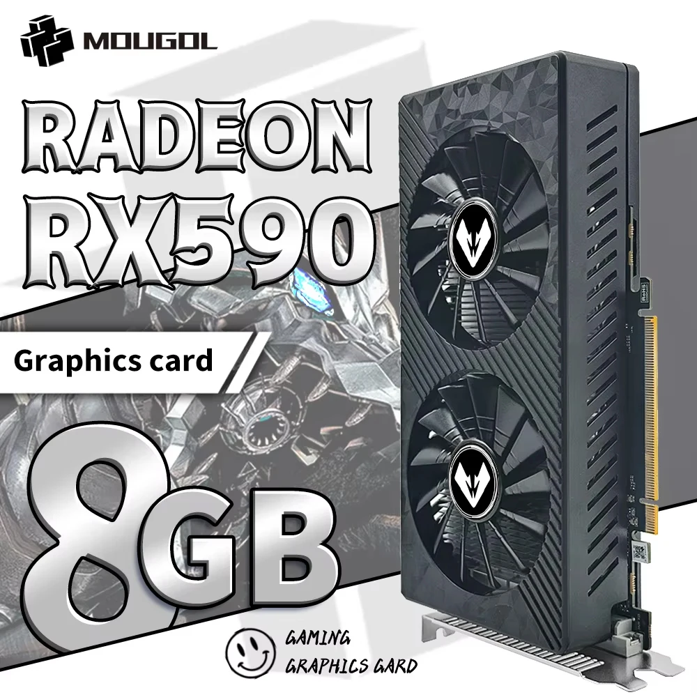 Radeon rx590ゲーミンググラフィックスカード,8GB,MOUGOL-AMD