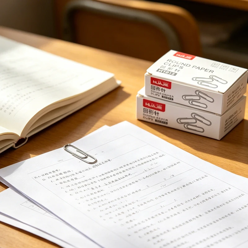 200PCS 학생 스테인레스 스틸 북마크 종이 클립 종이 클립 서류 정리용 실버 종이 클립 사무실 학교 용품