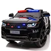 12V Load 50KG Big Size With Remote Control Children's Electric Four-wheel Rechargale Double drive Toy Battery Police Music Car 2