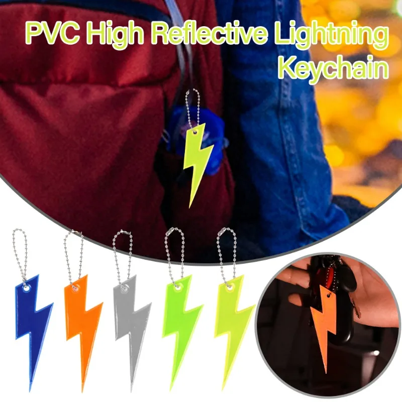 Reflective Lightning Keychain Waterproof High Reflective - Main Image