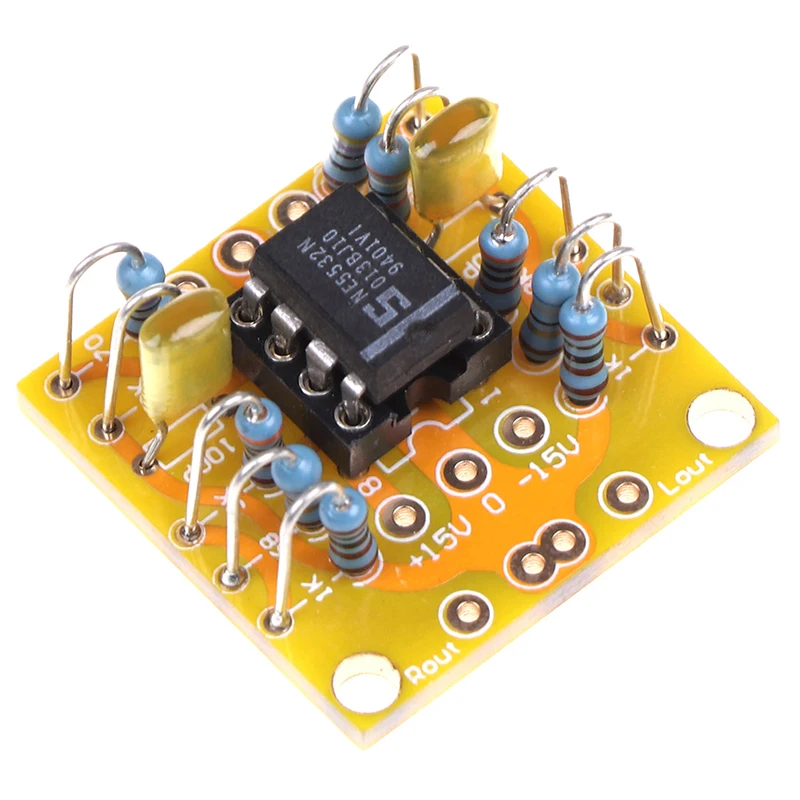 

Dual Op Amp Pre-stage 3x DC Amplifier Board PCB Small Practical High Quality Board JCDQ41D For NE5532, OPA2134, OPA2604, AD826