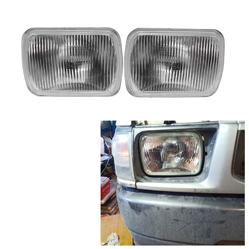 

1 Pair Replacement Bumper Clear Lens Fog Light Assembly With Bulb Fit For For Toyota Hiace 1982-2004