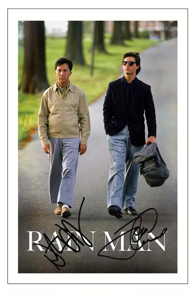 

RAIN MAN Signed Photo MOVIE Art Silk Poster