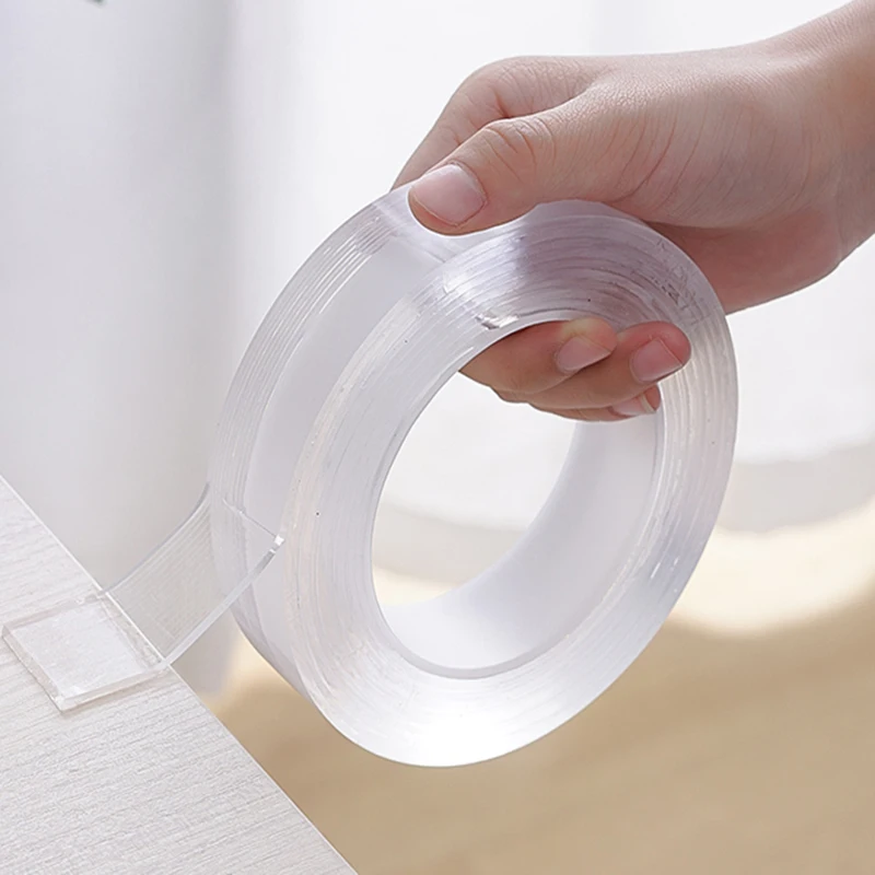 1/2/3/5Meter Nano Tape Double-Sided Adhesive Tape Transparent NoTrace  Reusable Waterproof Self Adhesive Anti-slip Tape Wall Glue - AliExpress