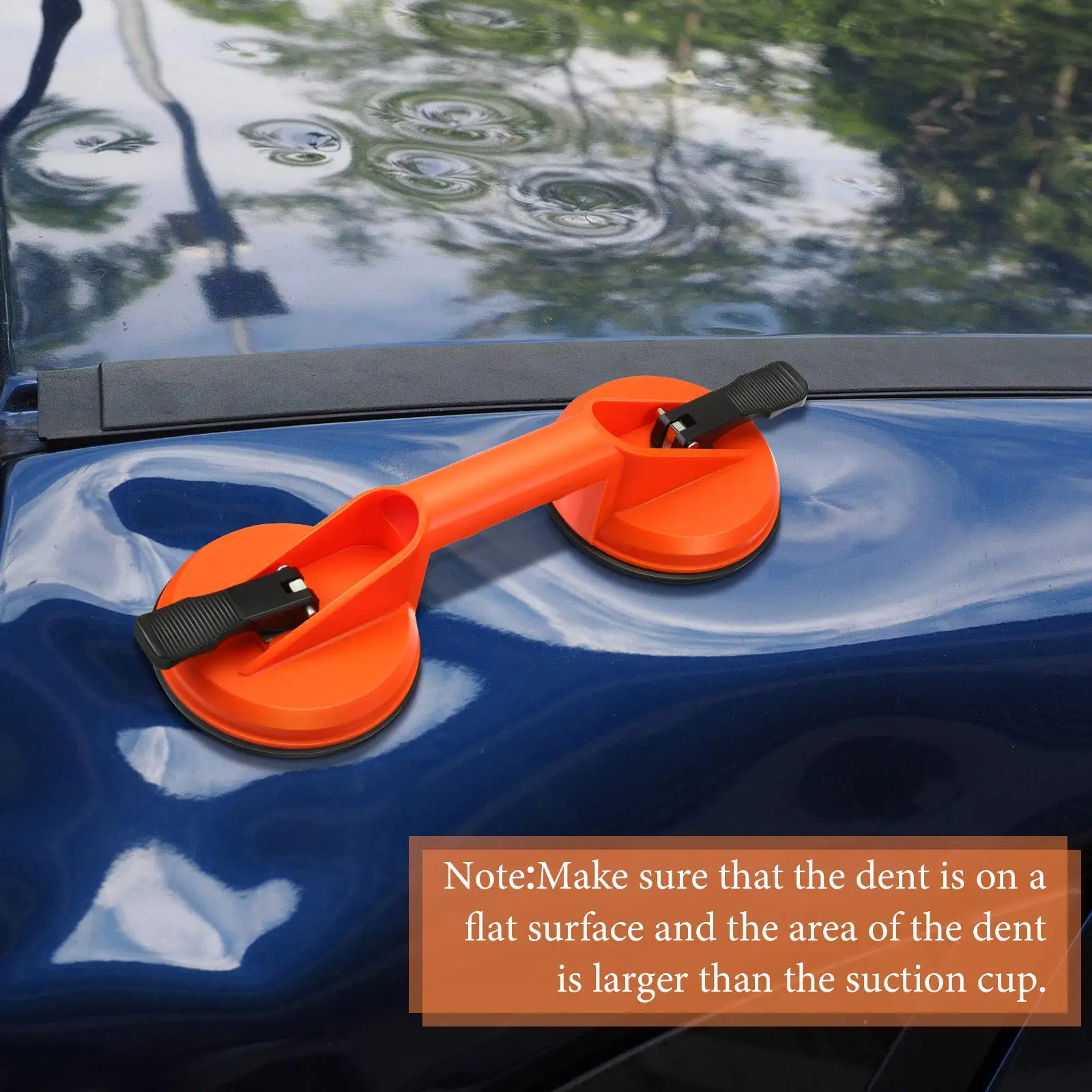 Handle Dual Suction Cup Glass Suction Cups Dent Puller Handle Lifter Car Dent Puller Removers for Lifting Glass Repair Tool