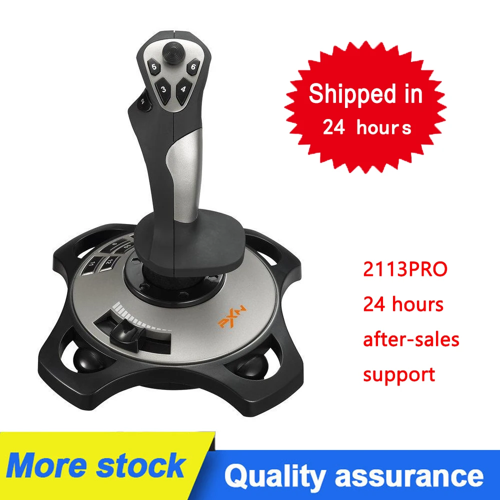 PXN-2113 Joystick Flight Simulator Gamepad Controller Pc Flight Simulator  Cockpit Stick for PC/Desktop