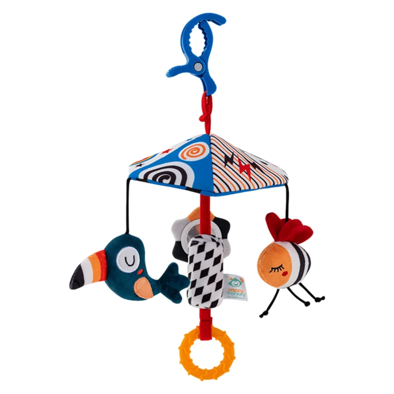 

Toddler Mobiles For Crib Toddler Bedside Toys With Mirror Portable Spiral Stroller Toy Bed Cribs Hang Decorations For Boys Girls