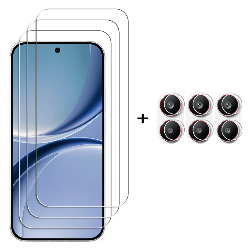 Premium Tempered Glass Screen Protector with HD Clarity and Camera Lens Film