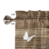 Valances for Kitchen Living Room Small Window Valance Faith Makes All Things Possible Sunflower on a Wooden Board 1 Panel 5