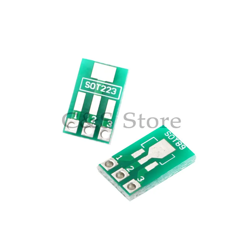 

20pcs SOT89 SOT223 to DIP PCB Transfer Board DIP Pin Board Pitch Adapter