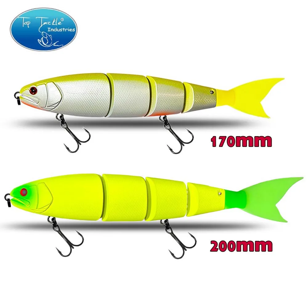 170mm 200mm Fishing Lure Swimming Bait Jointed Floating/Sinking Giant Hard Bait Section Lure For Big Bait Bass Pike Lure