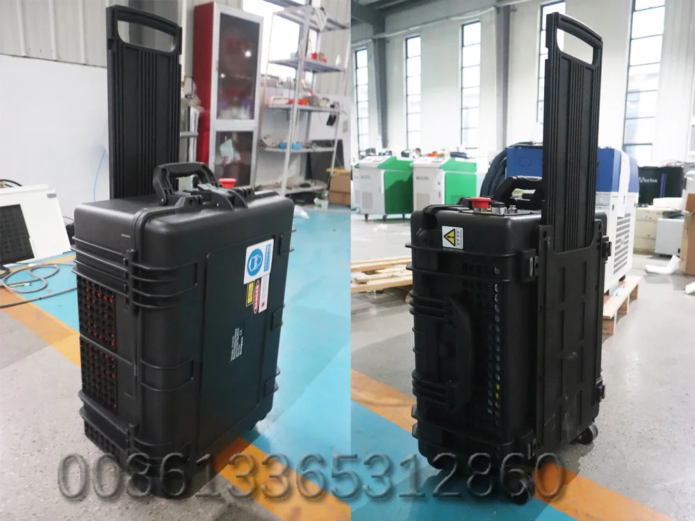 New Laser Cleaning Machines 100Watt Suitcase Laser Rust Removal Cleaner Fiber Clean Metal 5