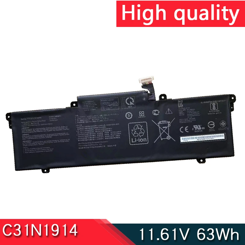 

NEW C31N1914 11.61V 63Wh Battery For ASUS ZenBook 13 UX425UG 14 Ultralight UX435EAL UX435EA UX435EG UM425QA UM425UAZ 3ICP6/70/81