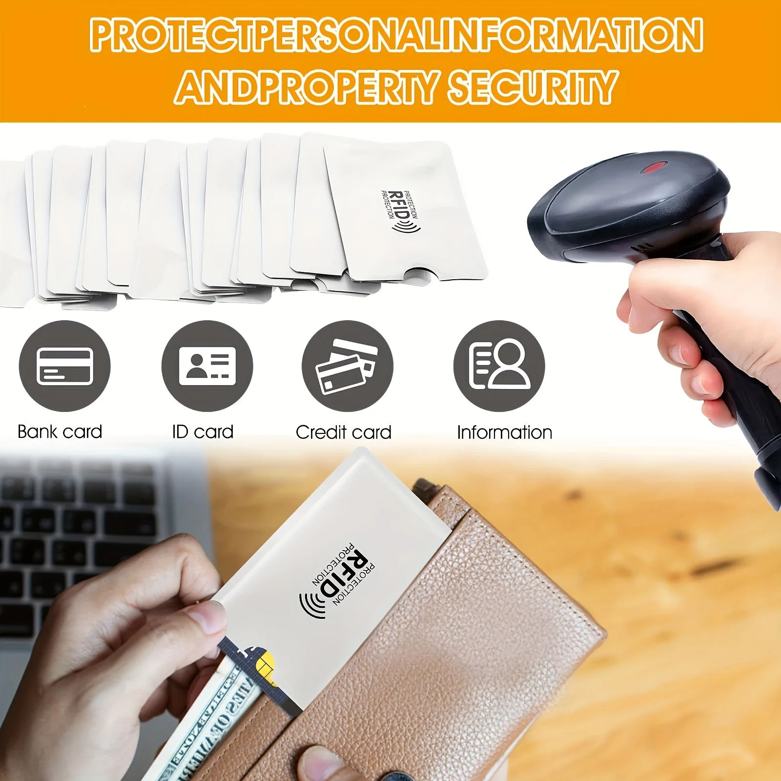 RFID Blocking PVC Wallet and Passport Holder for Travel