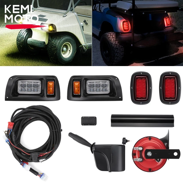 Golf wagen Upgrade Street Legal Scheinwerfer-Kits kompatibel mit Club Car  DS Gas/Elektro 1993 Bremse Blinker Rücklicht Horn - AliExpress