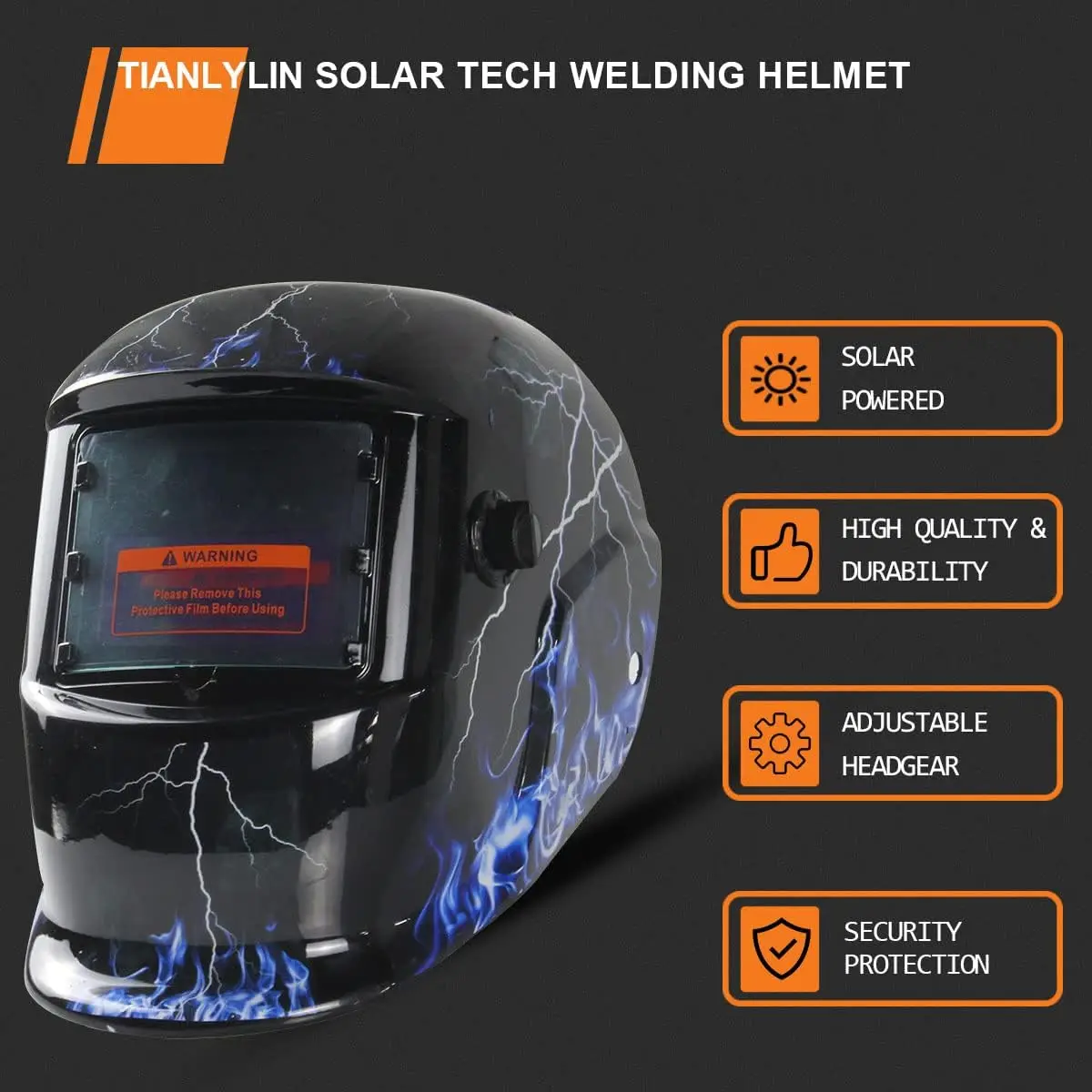 Welding Mask Welding Helmet Solar Power Auto Darkening Welding Helmet Adjustable Shade Range 4/9-13 Mig Tig Arc Welder Mask