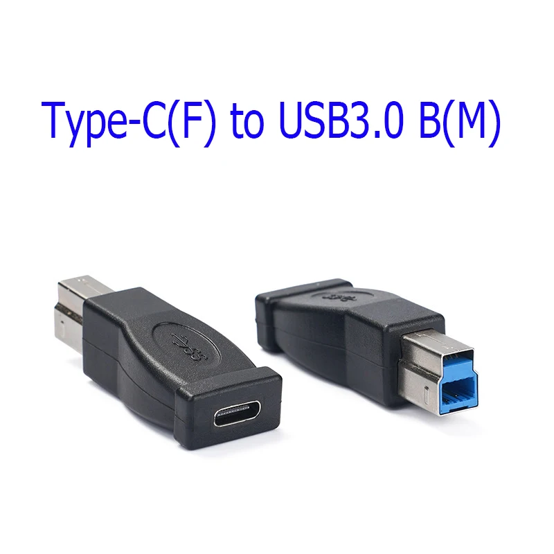 USB C 여성형에서 USB2.0 USB3.0 B 프린터 마이크로B 남성형 어댑터 충전기 변환기 타입-C 3.1 어댑터 모바일폰용