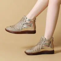Sandales femmes été bout rond semelle épaisse évider sandales pour femmes sandales orthopédiques confort femme Zapatos De Mujer 6