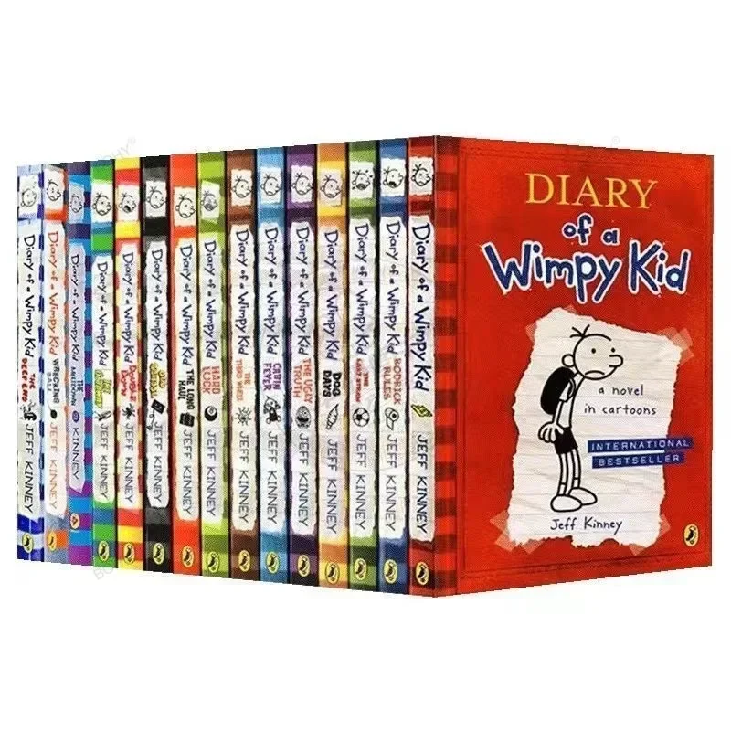 

Diary of A Wimpy Kid Children's Black and White Page Story English Extracurricular Reading Picture Book