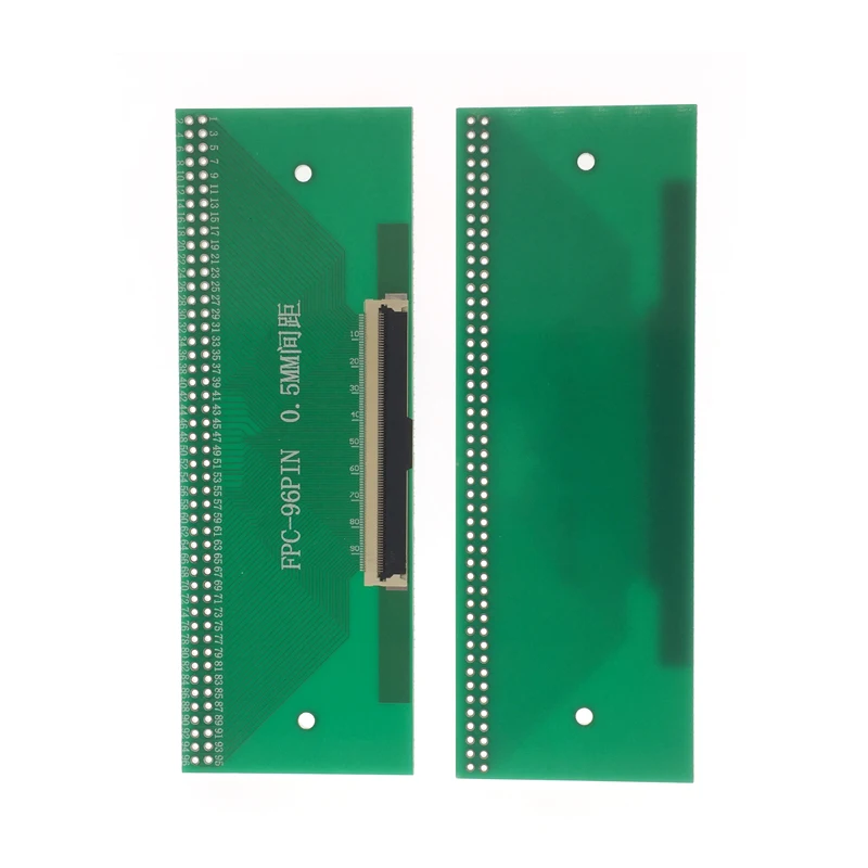 FPC/FFC 어댑터, Ln-라인 96 핀 피치 LCD 베이스 테스트 보드, 유리 섬유 FR-4, 0.5mm-2.54mm, 1 개