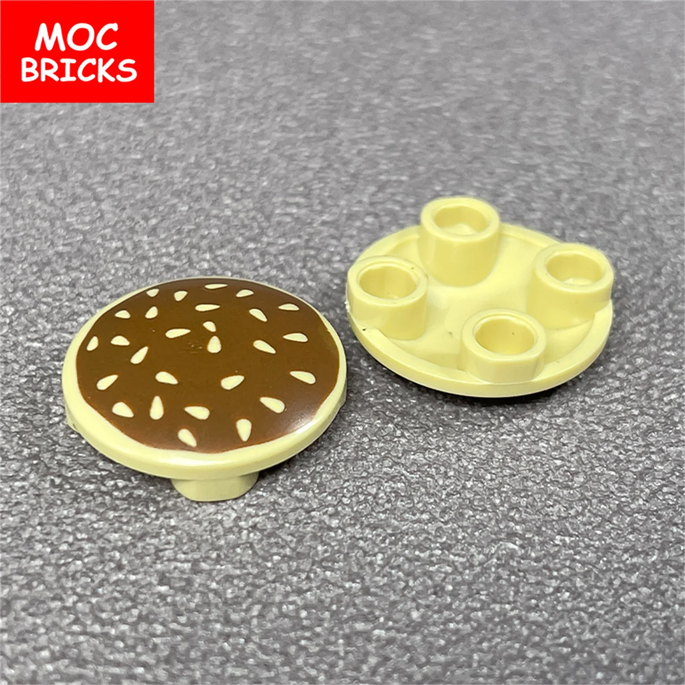 Building Blocks MOC Bricks Food Cookie Bone Pretzel Bagel Biscuits Waffle Chips Hot Dog Bread Pizza Milk Educational Kids Toys