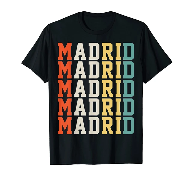 More Design Madrid Spain I Love Heart Flag Distressed T Shirts Men Women Clothing T-shirt - T-shirts - AliExpress