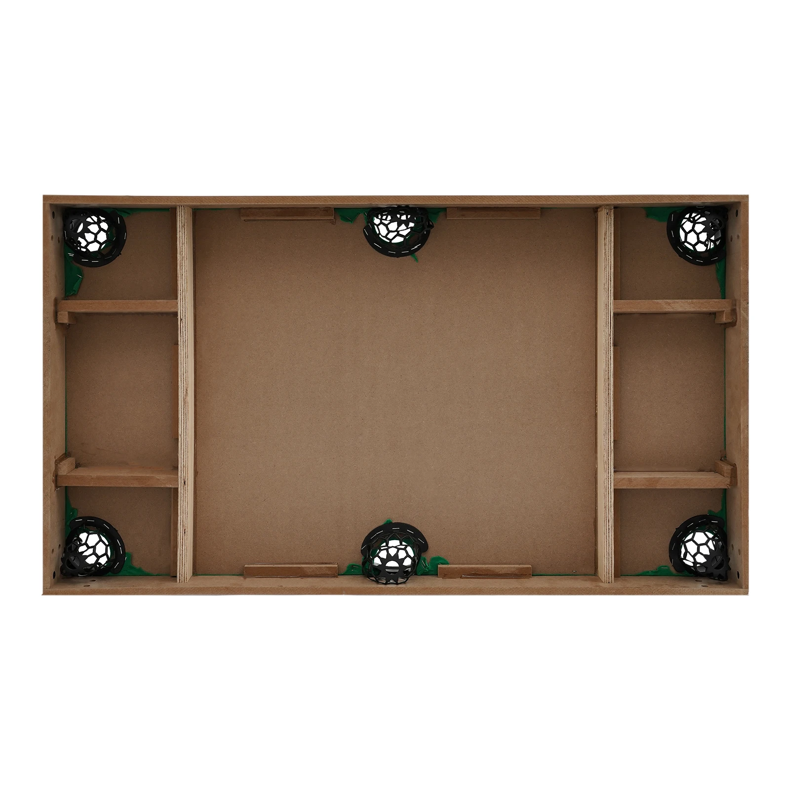 10-in-1-Kombi-Spieltisch-Set, 4 verstellbare Fußpolster, Spieltisch für Zuhause, Spielzimmer, Freunde und Familie, Dunkelbraun, Grau, bunt – Detail 10