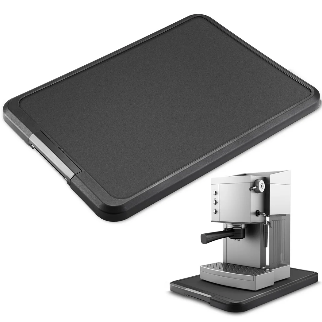 Kitchen Appliance Sliding Tray Caddy With Rolling Wheel For Air Fryer